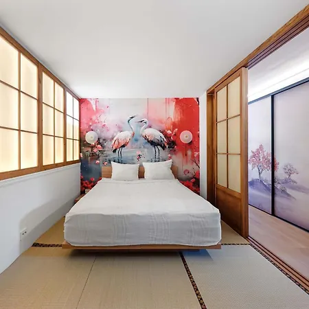Apartment Japanese-inspired Hideaway In Calm, Cozy, And One Of A Kind